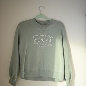 Abercrombie & Fitch Sage Green Sweatshirt Crewneck Size Small